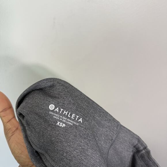 Athleta Up For Anything All In 7/8 Tight Gray Sculptek Stash Pocket XSP NEW - Picture 4 of 5